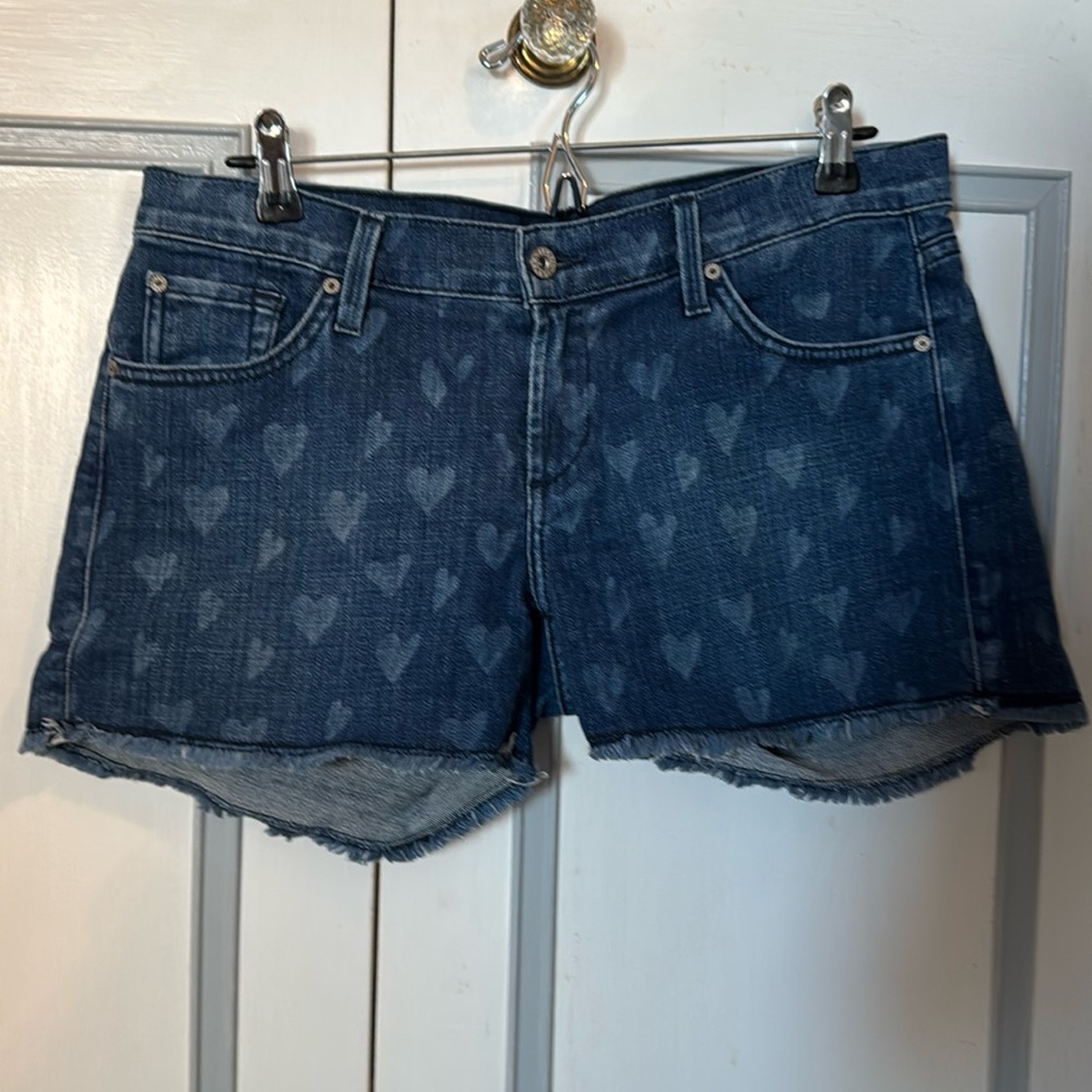 James Jeans Heart Denim Shorts